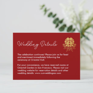 Carte D'accompagnement Mariage couronne de fleurs en cercle de double bon