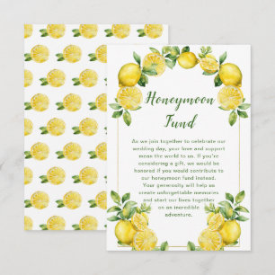 Carte D'accompagnement Mariage de cadre vert citron italien