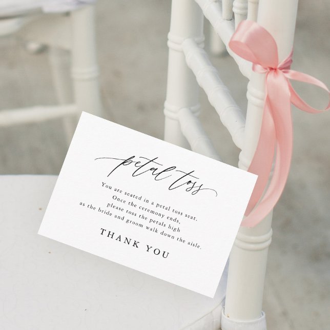 Carte D'accompagnement Mariage de calligraphie Envoi du toc pétale (Créateur téléchargé)