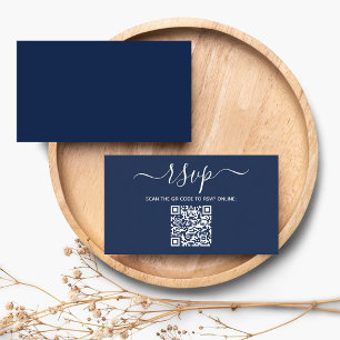 Carte D'accompagnement Mariage de code QR personnalisé minimaliste modern