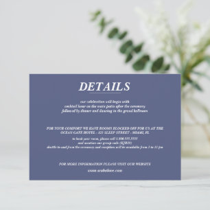 Carte D'accompagnement Mariage de couple de skieurs