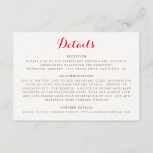 Carte D'accompagnement Mariage de feuillage de Fleur sauvage Boho violet 