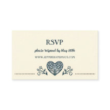 Mariage de fleurs éternelles RSVP