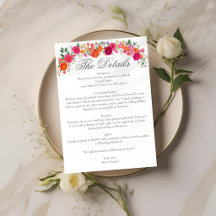 Mariage de jardin floral rose et orange audacieux