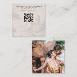 Carte D'accompagnement Mariage de passeport indien QR