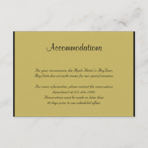 Carte D'accompagnement Mariage de piano noir et or