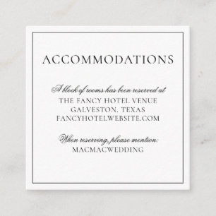 Carte D'accompagnement Mariage d'été à l'ananas tropical Hébergements