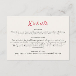 Carte D'accompagnement Mariage d'hibiscus tropicaux d'Orange brulé