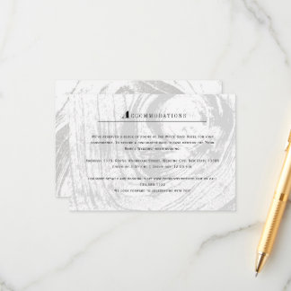 Carte D'accompagnement Mariage d'hiver au bois rustique classique blanc