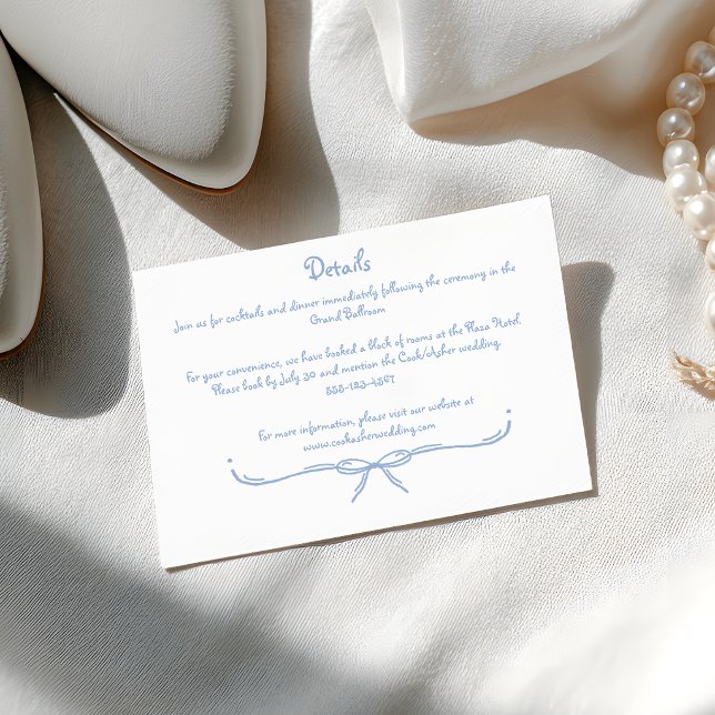 Carte D'accompagnement Mariage Doodle Amusant et Original (Créateur téléchargé)