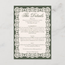 Mariage élégant vert olive dentelle ivoire vintage