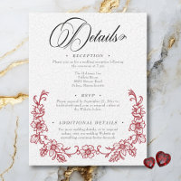 Mariage Élégant Vintage à Motifs Floraux de Chinoi