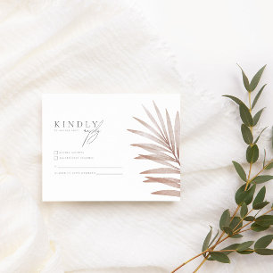 Carte D'accompagnement Mariage en herbe Pampas de Bohême RSVP