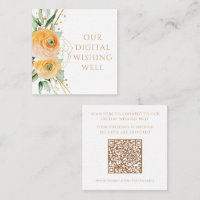 Mariage floral de code QR de Wishing numérique