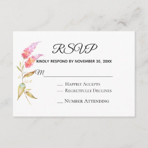 Carte D'accompagnement *~* Mariage floral Turquoise et élégant en or RSVP