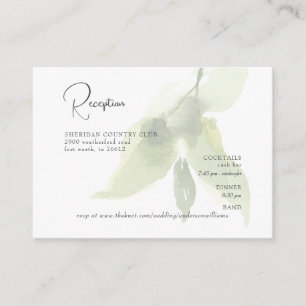 Carte D'accompagnement Mariage Folift Réception Cash Bar & RSVP