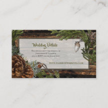 Mariage hivernal rustique aux pommes de pin