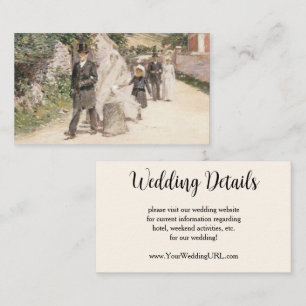 Carte D'accompagnement Mariage March by Robinson, Mariage de l'impression
