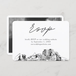 Carte D'accompagnement Mariage minimaliste de Colorado Springs Esquisse R