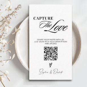 Carte D'accompagnement Mariage minimaliste moderne capter le code QR d'am