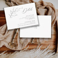 Mariage minimaliste moderne de calligraphie noir/b