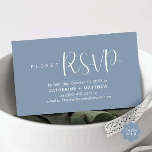 Carte D'accompagnement Mariage moderne invite RSVP rappel