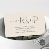 Mariage moderne invite RSVP rappel