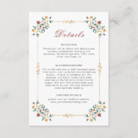 Mariage Motif classique complexe de géométrie vint