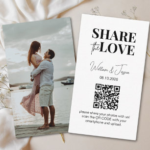Carte D'accompagnement Mariage Partager L'Amour Partage de photos Code
