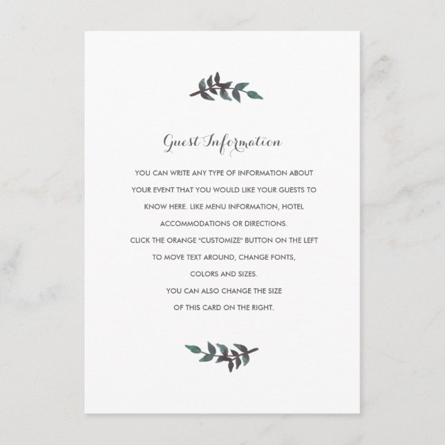 Carte D'accompagnement Mariage Peach Peonies Insérer (Devant)