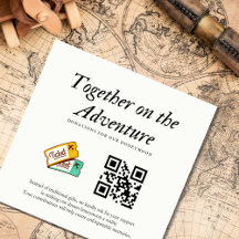 Mariage Registre Honeymoon Fund Qr Code Cadeau