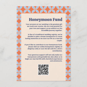 Carte D'accompagnement Mariage rétro du milieu du siècle