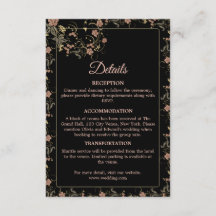 Mariage romantique noir et rose thé