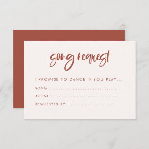 Carte D'accompagnement Mariage rose neige moderne élégant Demande de chan