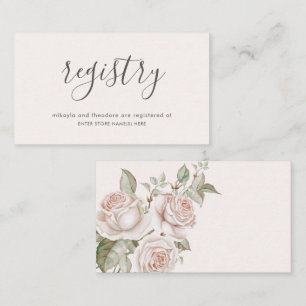 Carte D'accompagnement Mariage Rose Peach Blush