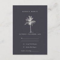 Mariage rustique Tropical Palm Tree Marine Kraft R