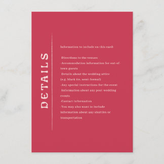 Carte D'accompagnement Mariage San Miguel