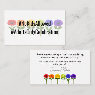 Carte D'accompagnement Mariage sans ENFANTS💍🌈 Flourir Ensemble