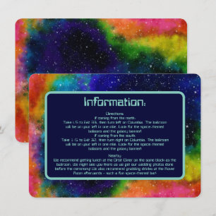 Carte D'accompagnement Mariage Sci-Fi Galactique