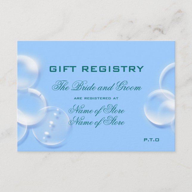 Carte D'accompagnement mariage sur plage (Devant)