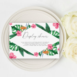 Carte D'accompagnement Mariage tropical sous les palmiers - Présentation