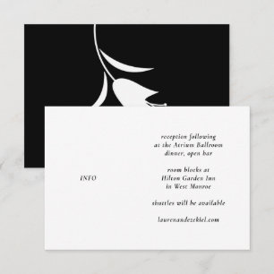 CARTE D'ACCOMPAGNEMENT MARIAGE TULIP BLANC MOD