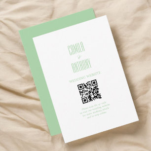 Carte D'accompagnement Mariage turquoise