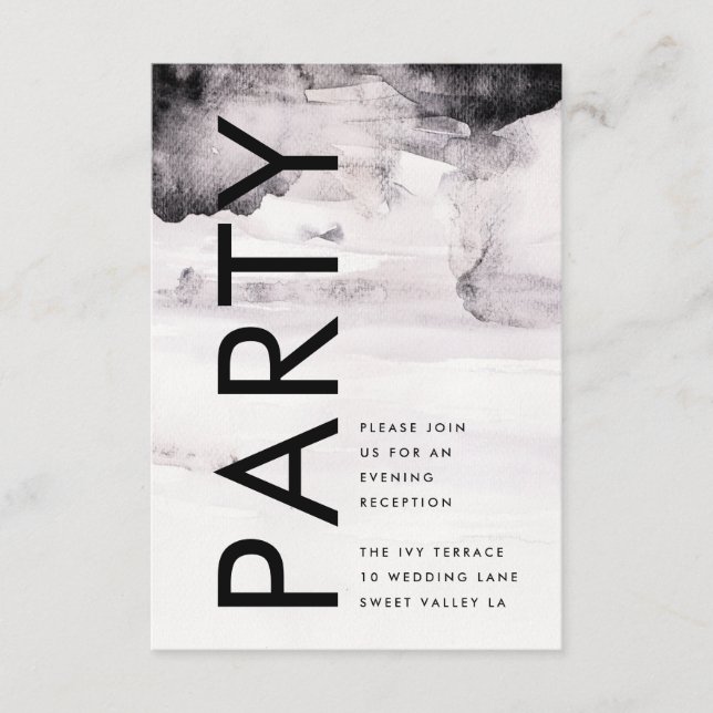 Carte D'accompagnement Mariage ultra moderne neutre pour les femmes (Devant)