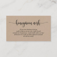 Mariage voyage de miel ou fonds, Kraft Brown