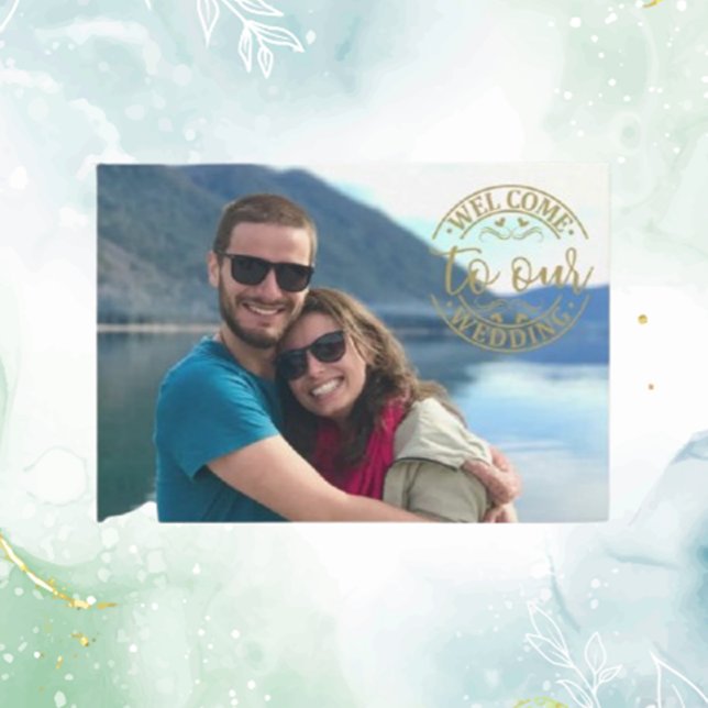 Carte D'accompagnement Mariage Welcome Modern Beach (Créateur téléchargé)