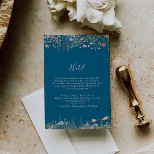 Carte D'accompagnement Marine Blisser Boho Fleur sauvage Hotel