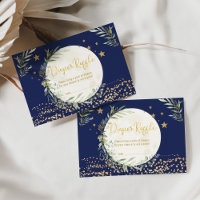 Marine Greenery Gold Moon & Stars Diaper Raffle