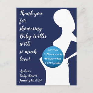 Carte D'accompagnement Marine & White Femme enceinte EOS balai à lèvres e