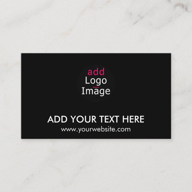 Carte D'accompagnement Marque moderne professionnelle chic personnalisée  (Devant)